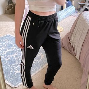 Adidas Tracksuit Pants - Full Length with Side Zipper (Unisex)